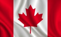 Canada flag background